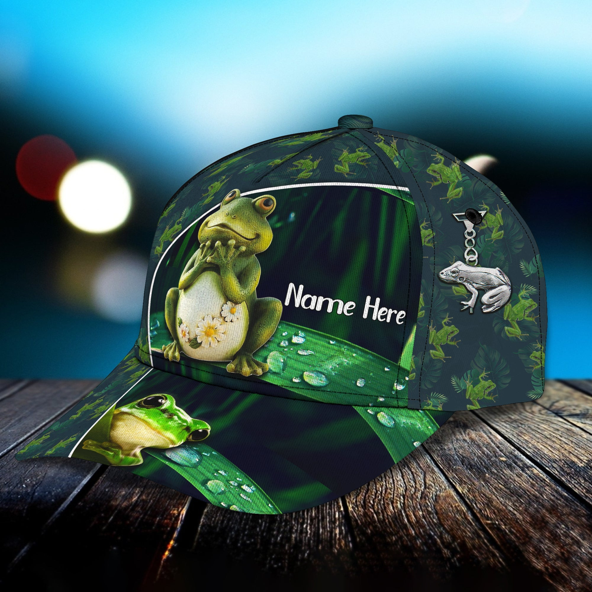 Adeenyc Custom Personalized Name Cap - Frog Baby Hats Gifts for men & women Adeenyc.com