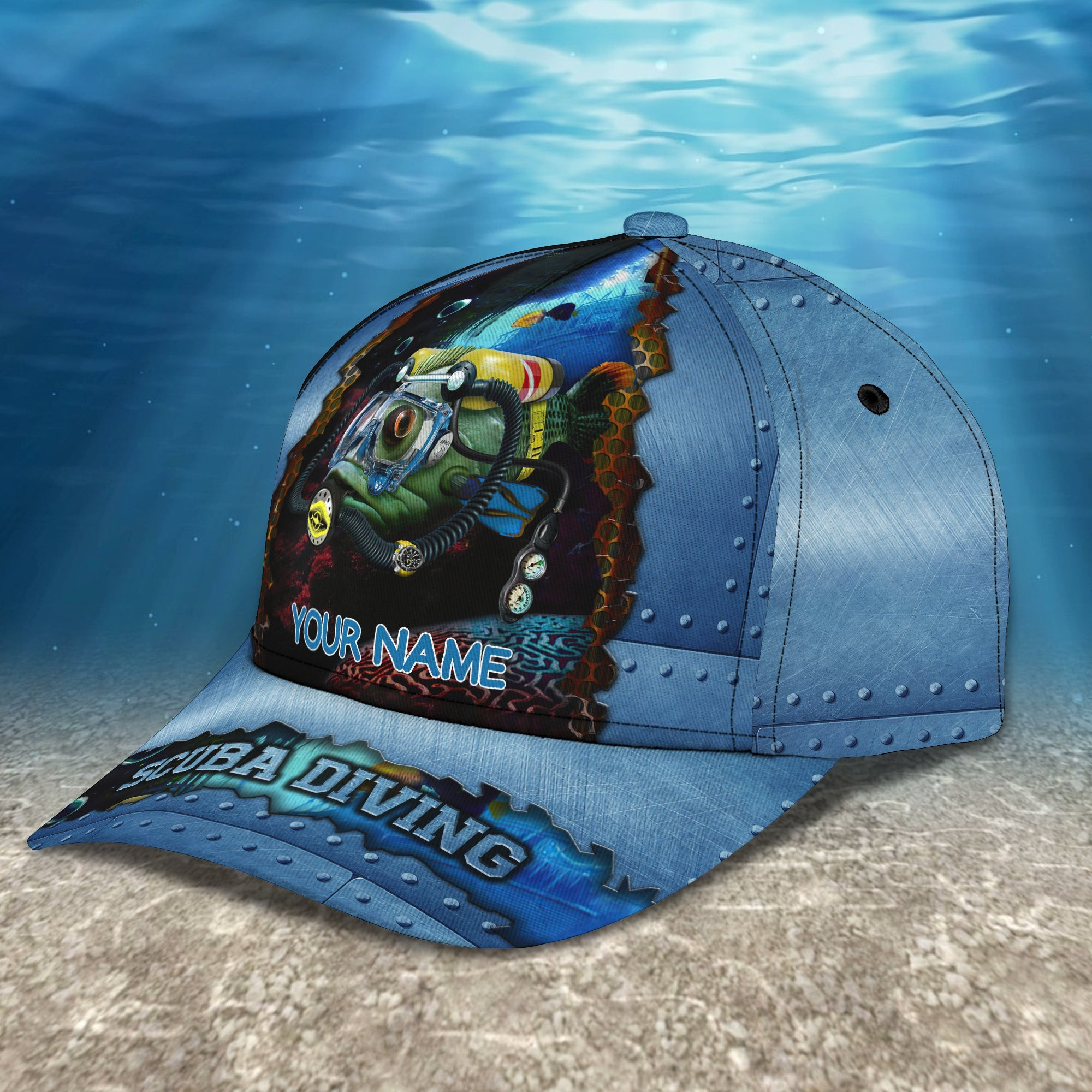 Adeenyc Custom Personalized Scuba Diving Cap Hats Gifts for men & women Adeenyc.com
