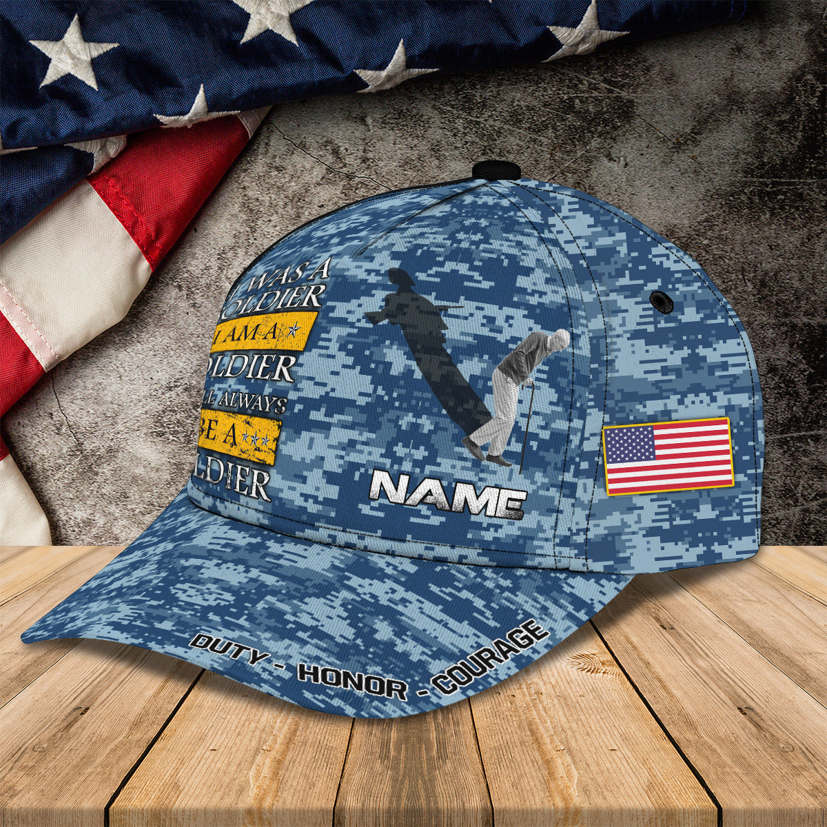 Adeenyc Custom Personalized Soldier Cap Hats Gifts for men & women Adeenyc.com