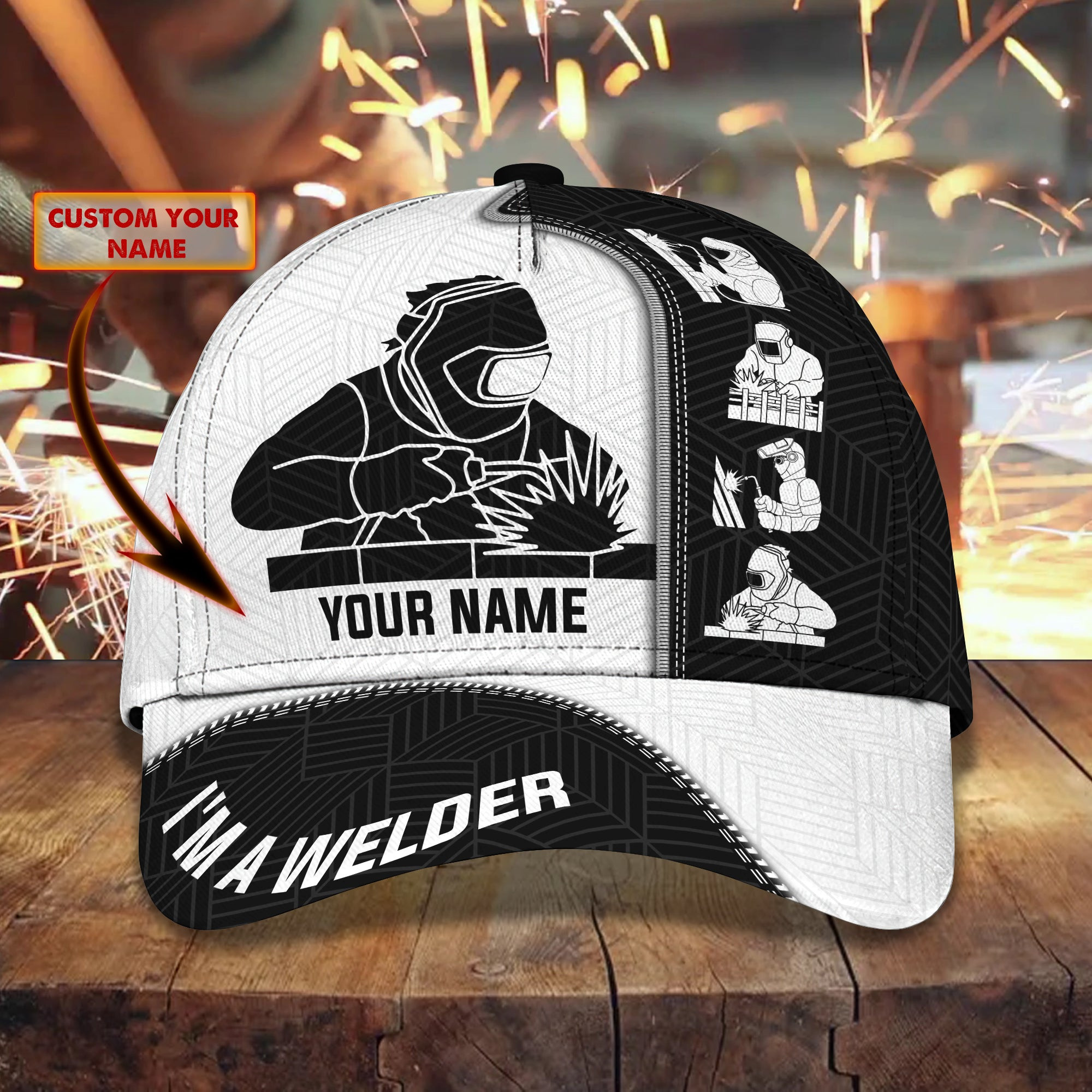 Adeenyc Custom Personalized Welder Cap Hats Gifts for men & women Adeenyc.com