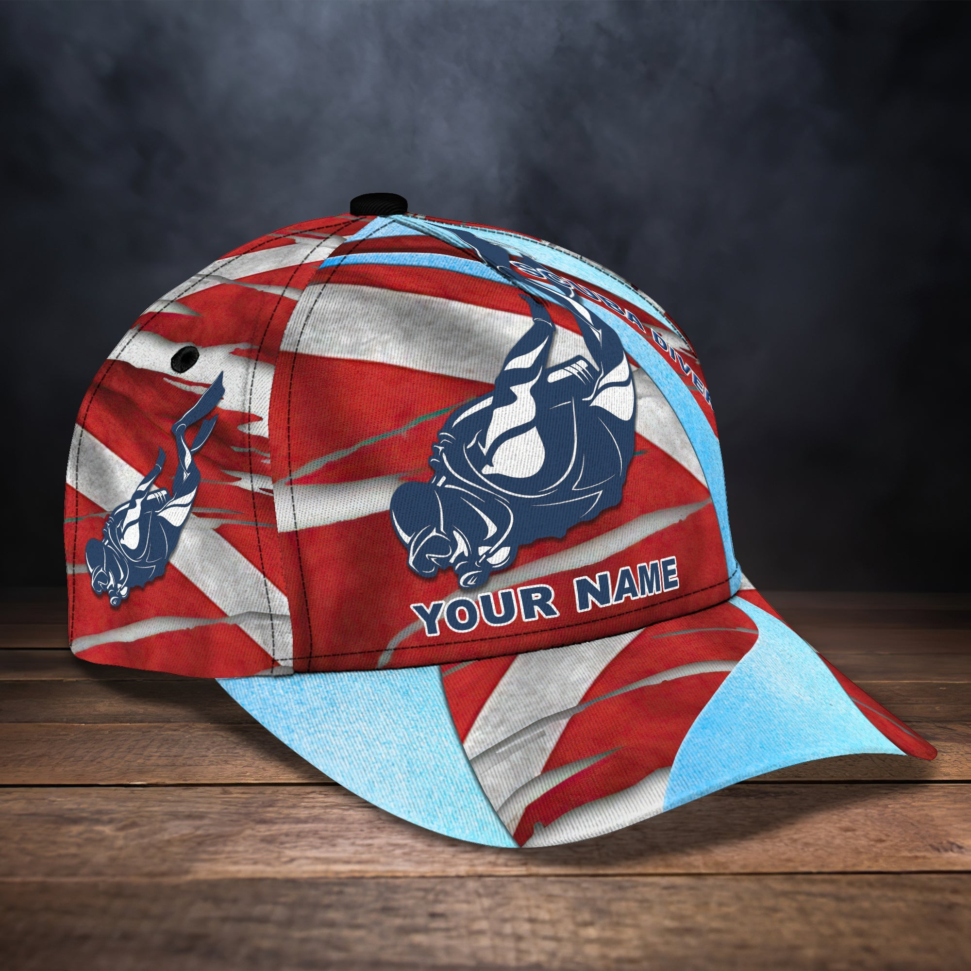Adeenyc Custom Scuba Diving Cap - Personalized Classic Hat Hats Gifts for men & women Adeenyc.com
