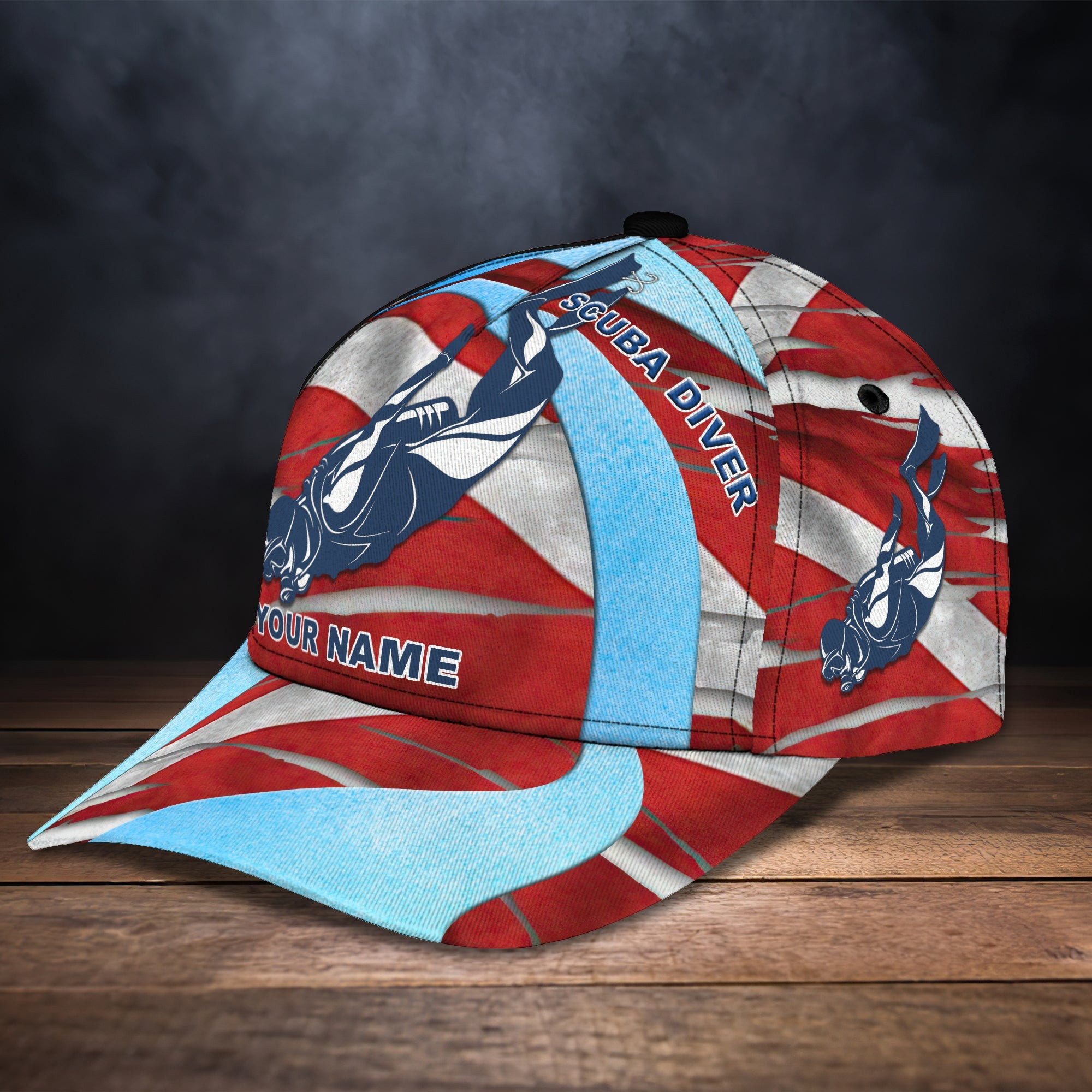 Adeenyc Custom Scuba Diving Cap - Personalized Classic Hat Hats Gifts for men & women Adeenyc.com