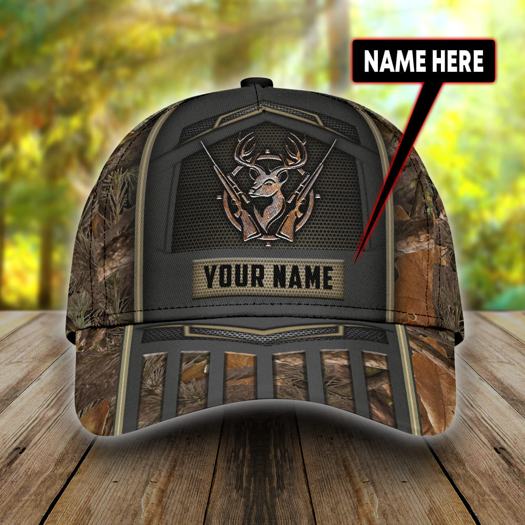Adeenyc - Custom Text Hunting Classic Cap Baseball Hat For Men Women Trucker Hats Custom Hats Gifts For Men & Women