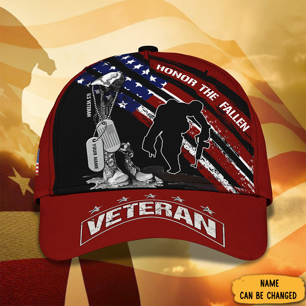 Adeenyc Custom Veteran Honor The Fallen Hat Memorial Day Gifts For Veterans Trucker Hats Custom Hats Gifts For Men & Women