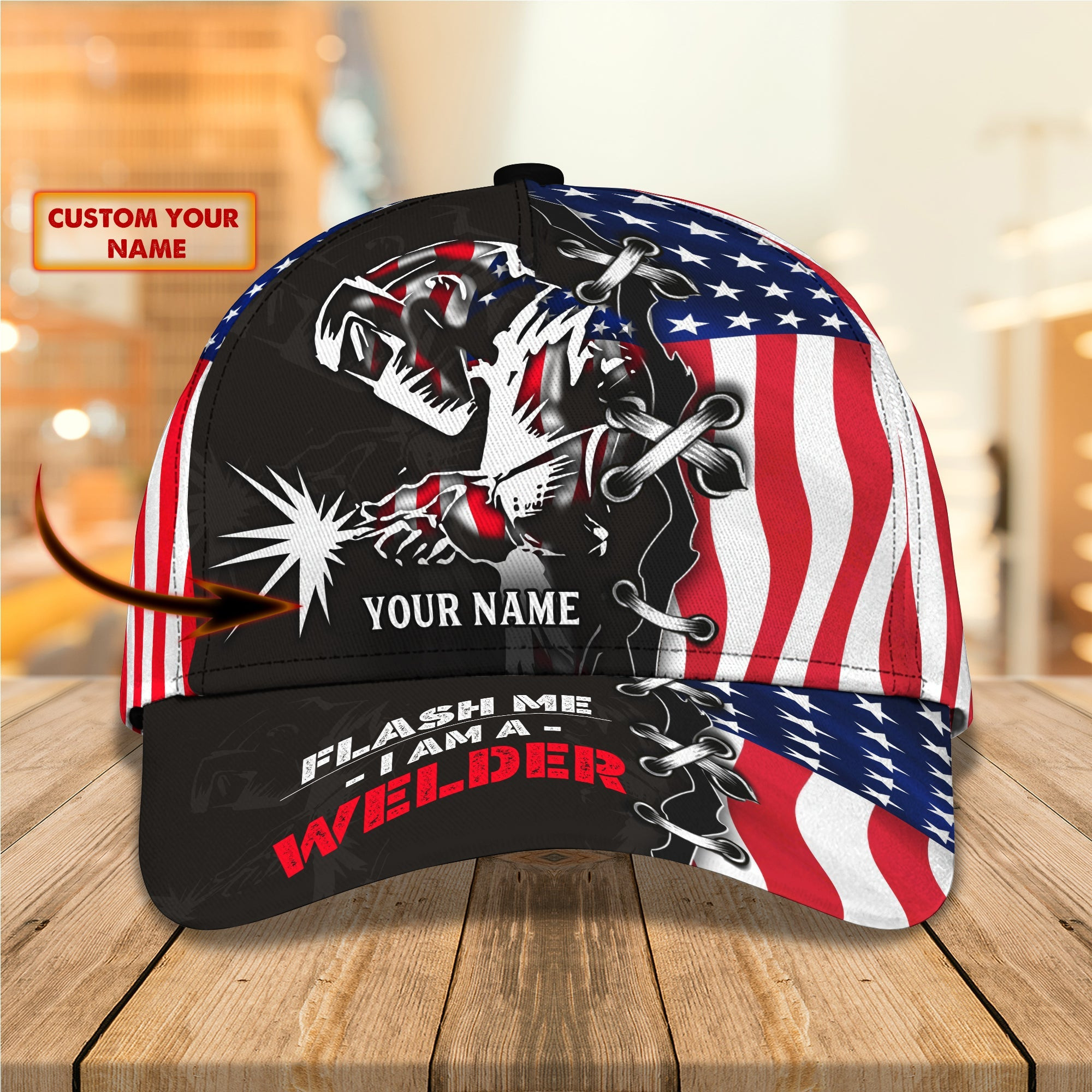 Adeenyc Custom Welder Cap - Personalized Name Cap Hats Gifts for men & women Adeenyc.com