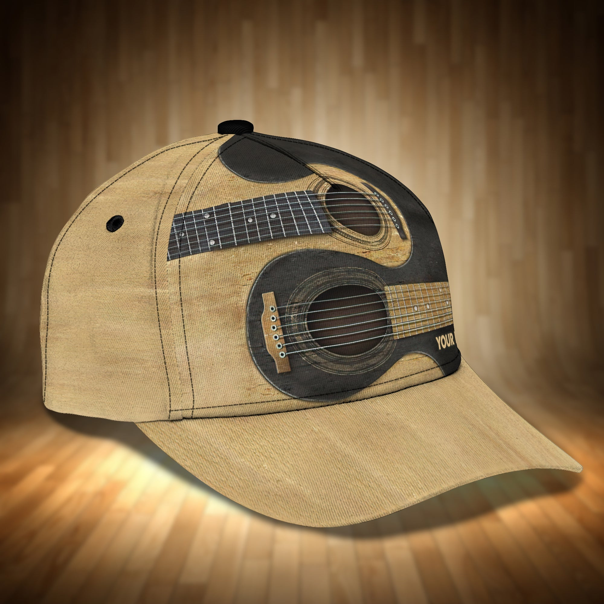 Adeenyc Custom Yinyang Guitar Personalized Name Cap Hats Gifts for men & women Adeenyc.com