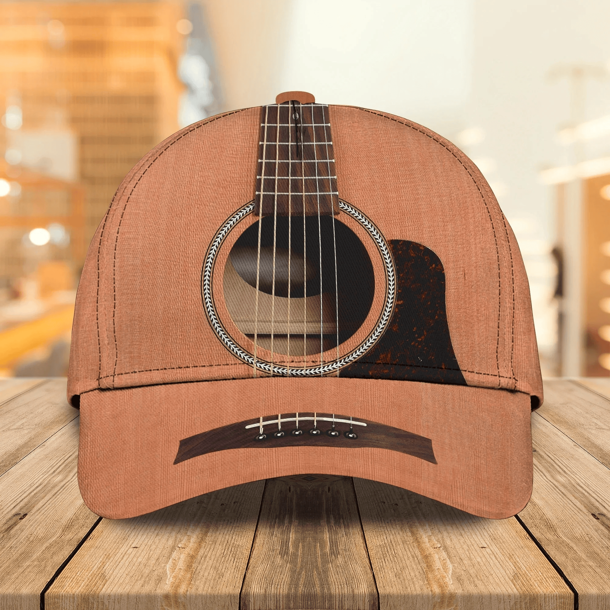Adeenyc Customized 3D All Over Print Guitar Cap Hat, Usa Flag Guitar Cap For Men And Woman, Present Guitar Lover Trucker Hats Custom Hats Gifts For Men & Women