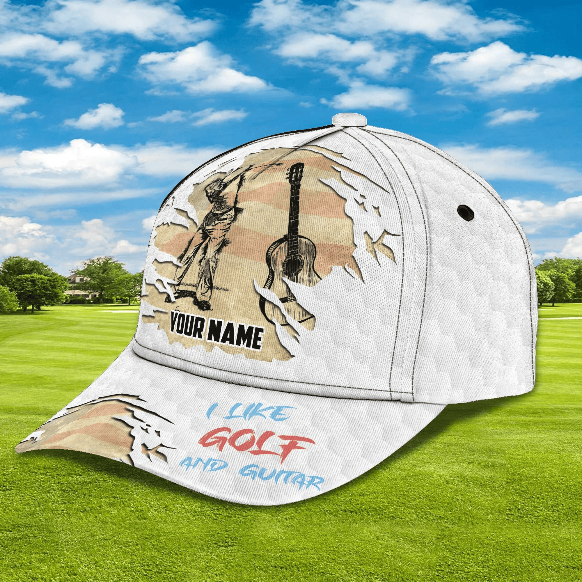 Adeenyc Customized 3D All Over Print Mens Golf Cap For Mens, Birthday Gift For Golf Man, Golfer Friends Best Gifts Trucker Hats Custom Hats Gifts For Men & Women