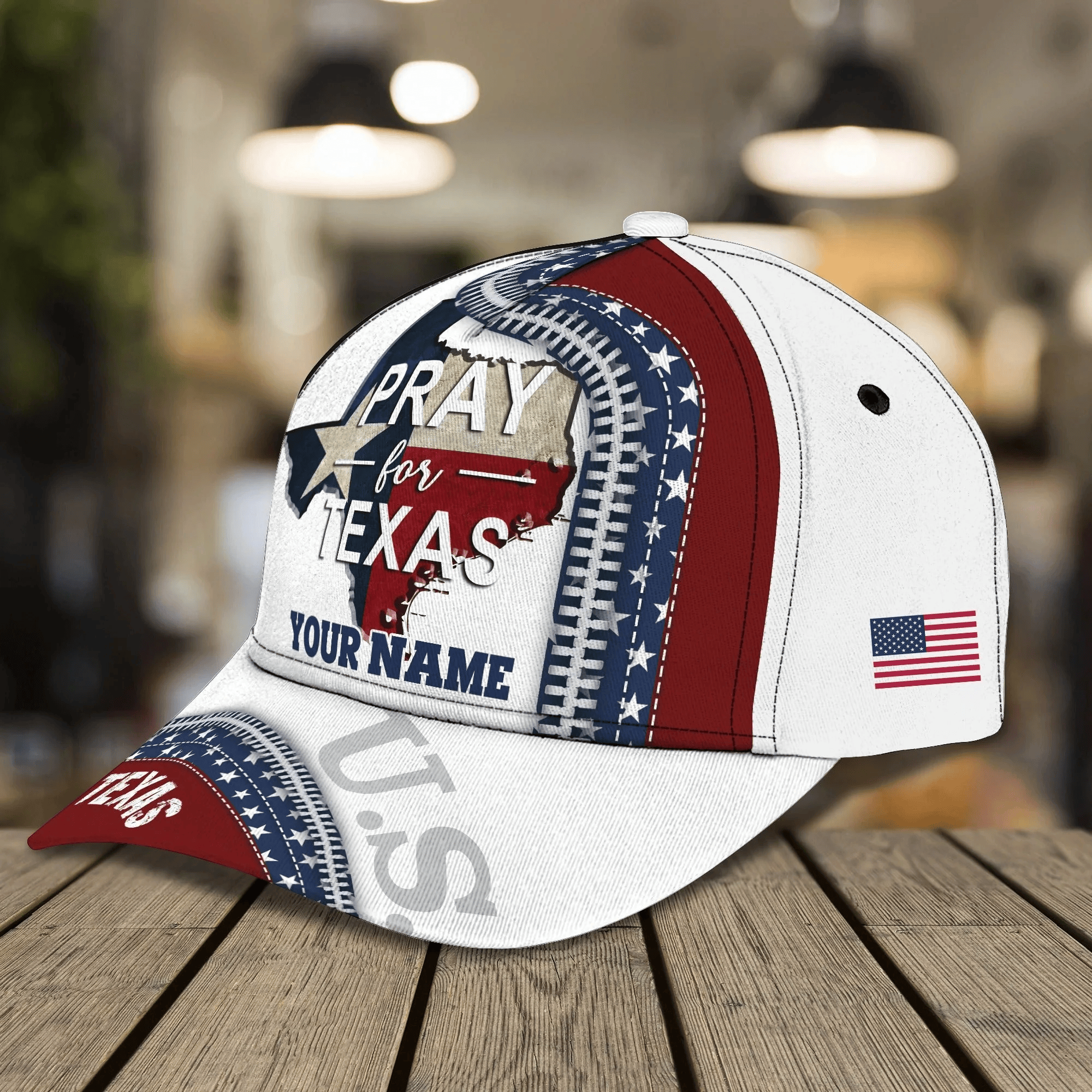 Adeenyc Customized 3D Full Printed Baseball Cap Pray For Texas, Texas Baseball Cap, Texas Classic Cap Trucker Hats Custom Hats Gifts For Men & Women