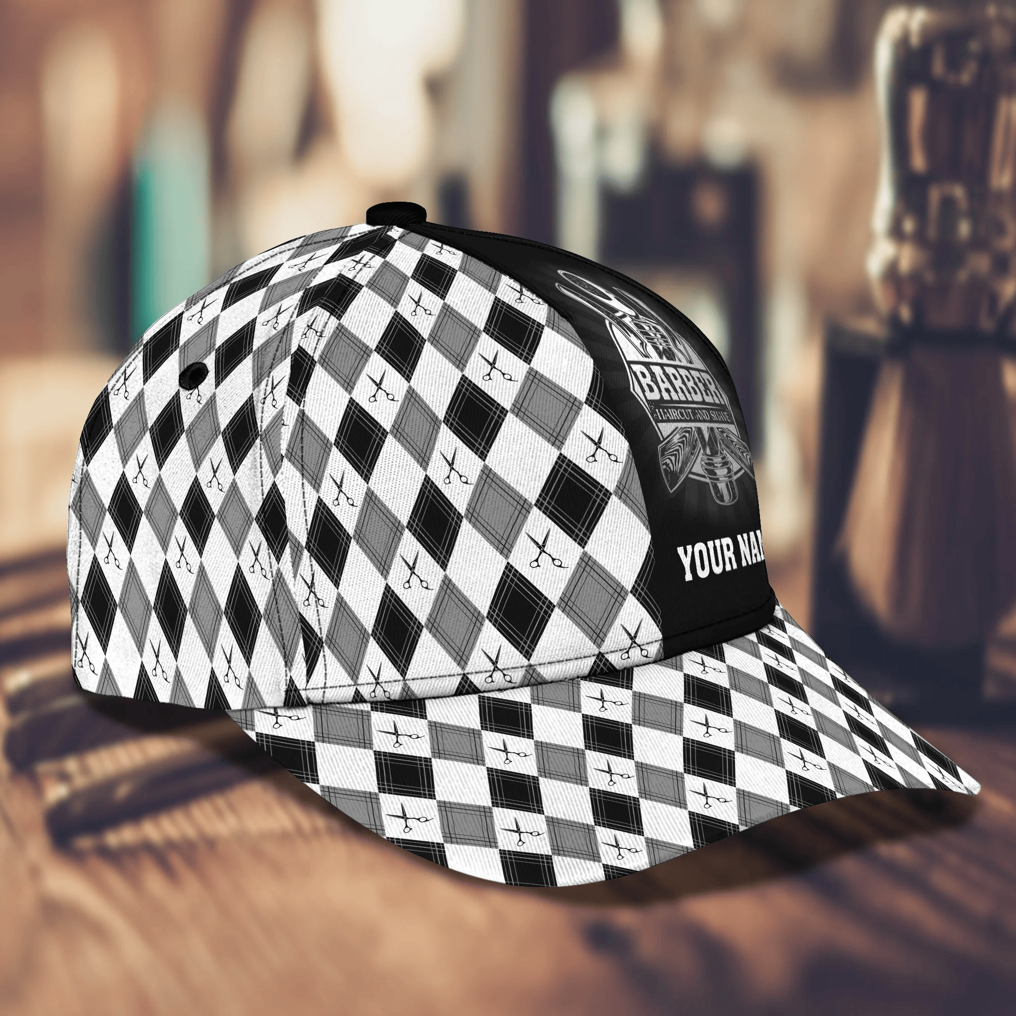 Adeenyc Customized Barber Cap Hat Summer Classic Cap For A Barber Cap Uniform Hair Cut Salon Trucker Hats Custom Hats Gifts For Men & Women
