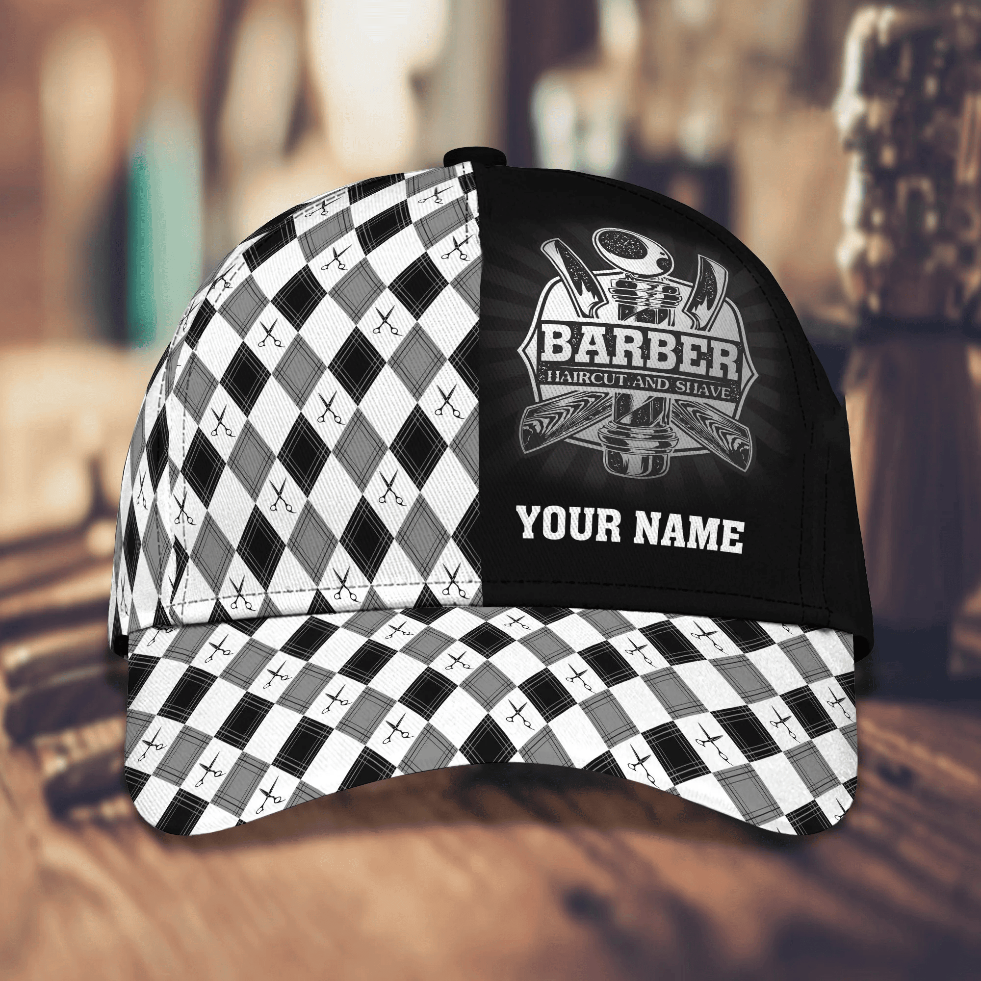 Adeenyc Customized Barber Cap Hat Summer Classic Cap For A Barber Cap Uniform Hair Cut Salon Trucker Hats Custom Hats Gifts For Men & Women