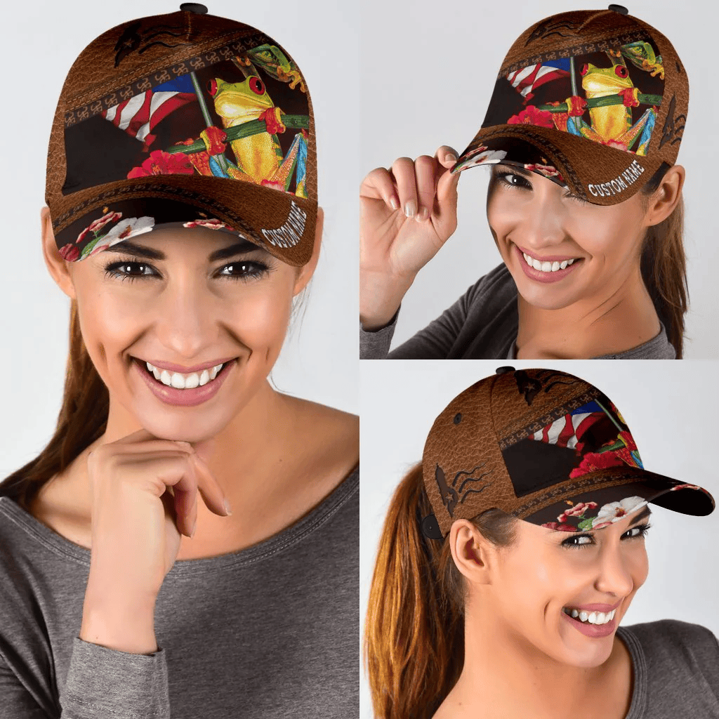 Adeenyc Customized Coqui Frog Puerto Rico Cap Hat, Puerto Rico Hats For Summer Trucker Hats Custom Hats Gifts For Men & Women