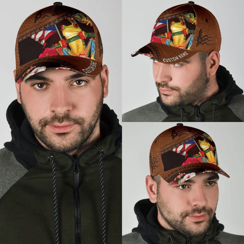 Adeenyc Customized Coqui Frog Puerto Rico Cap Hat, Puerto Rico Hats For Summer Trucker Hats Custom Hats Gifts For Men & Women