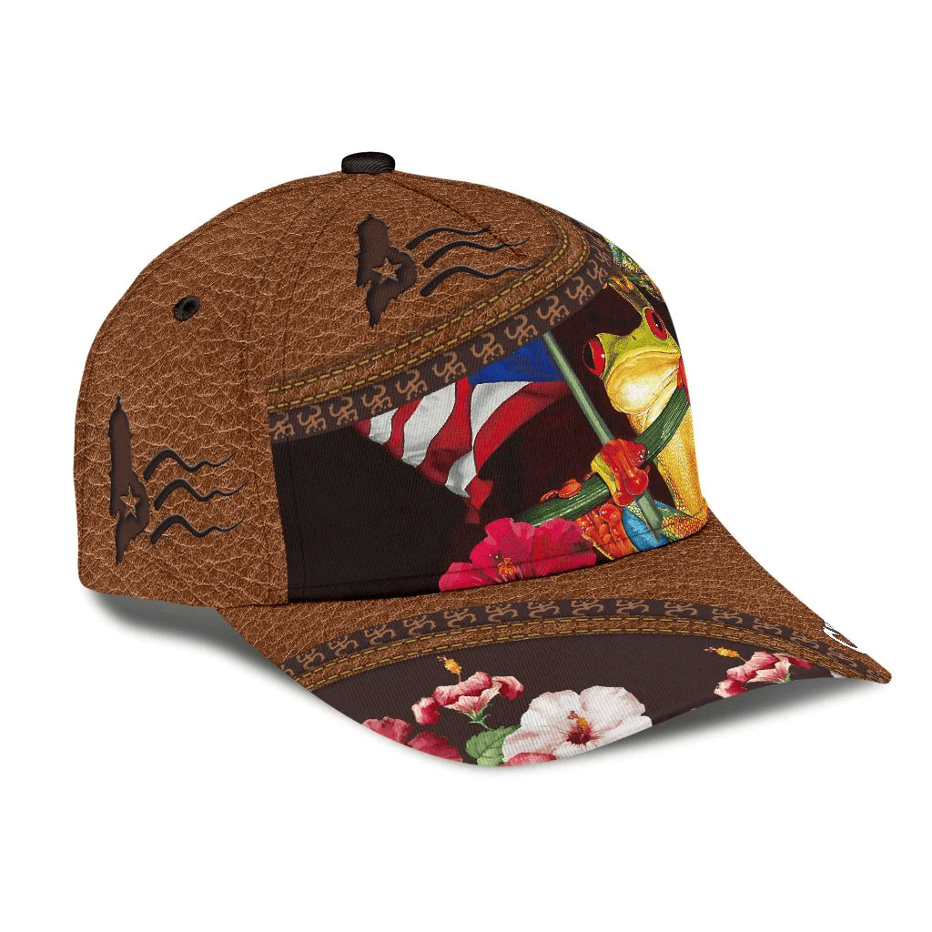 Adeenyc Customized Coqui Frog Puerto Rico Cap Hat, Puerto Rico Hats For Summer Trucker Hats Custom Hats Gifts For Men & Women