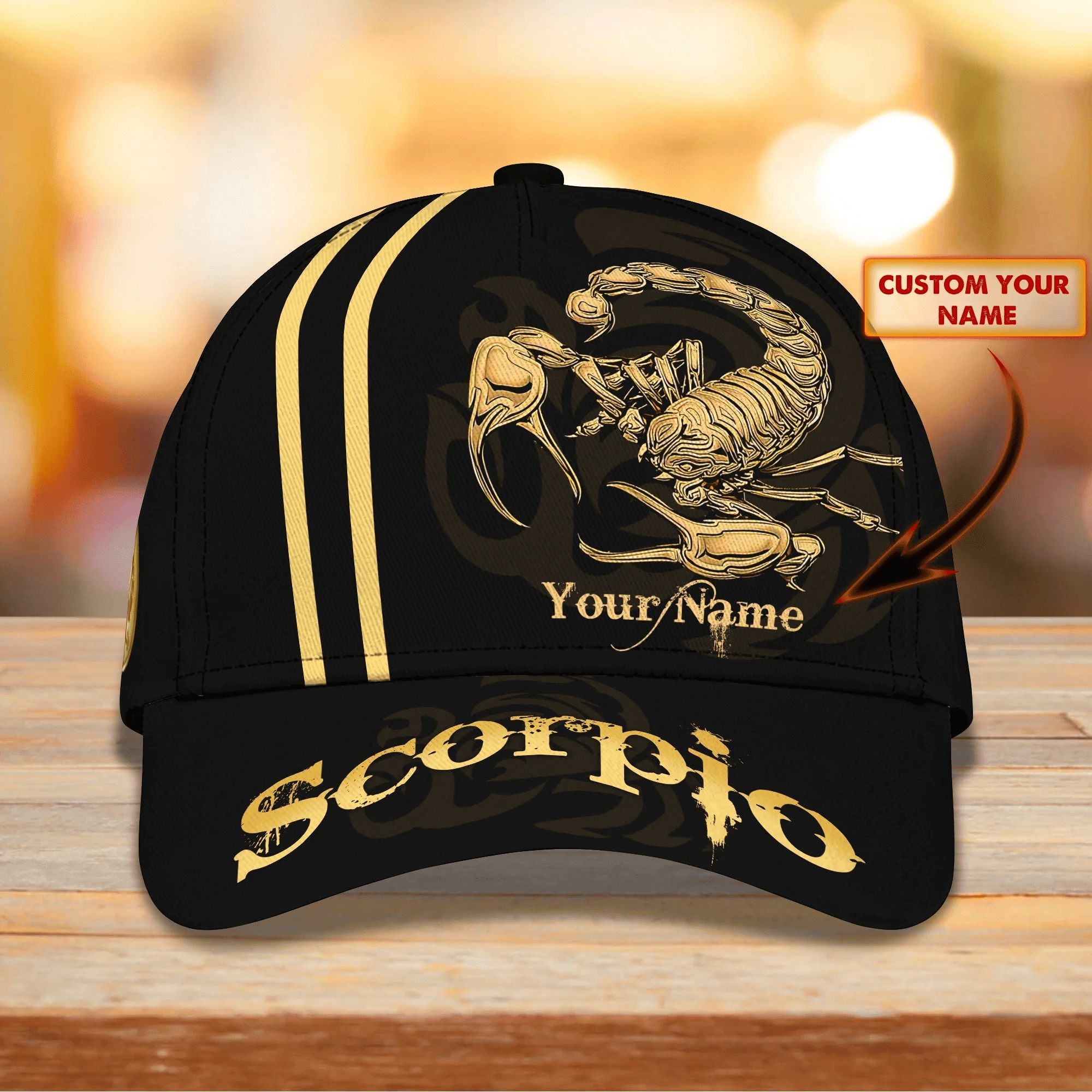 Adeenyc Customized Scorpio Baseball Cap Hat, 3D Full Printed Scorpio Hat, Scorpio Cap Trucker Hats Custom Hats Gifts For Men & Women