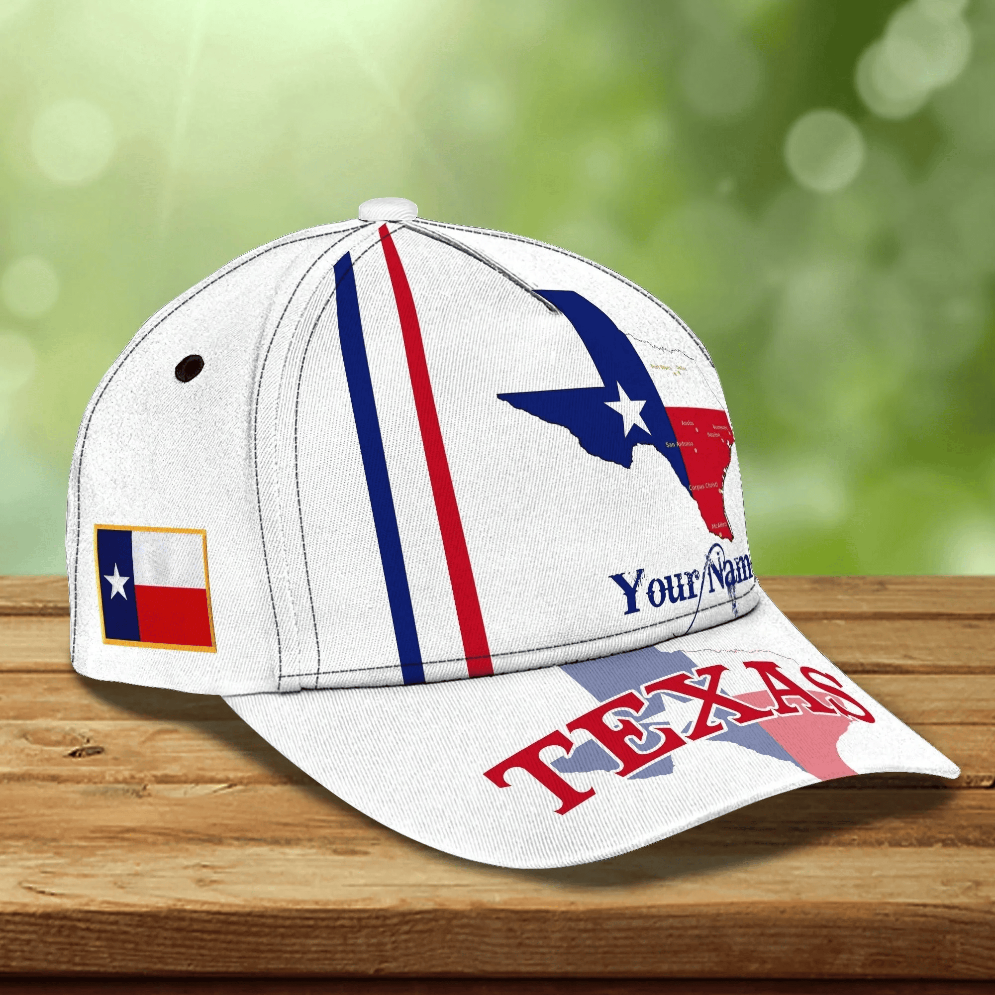 Adeenyc Customized Texas Baseball Cap, Texas Cap, American Strong Support Texas Classic 3D Cap Hat Trucker Hats Custom Hats Gifts For Men & Women