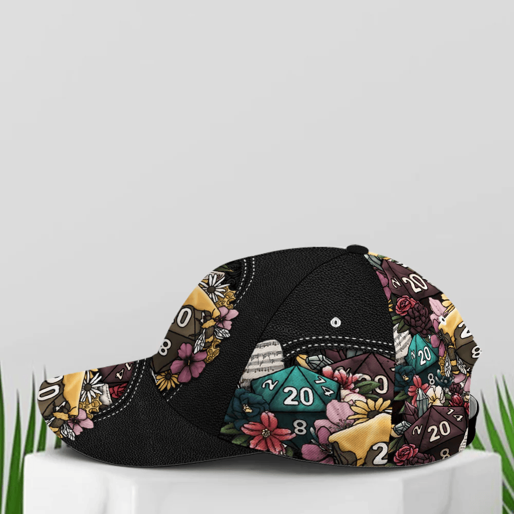 Adeenyc D And D Floral Colorful Flowers Classic Baseball Cap Trucker Hats Custom Hats Gifts For Men & Women