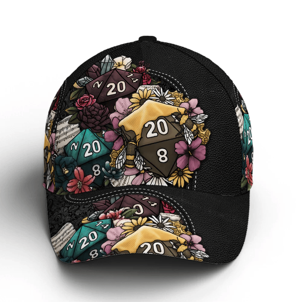 Adeenyc D And D Floral Colorful Flowers Classic Baseball Cap Trucker Hats Custom Hats Gifts For Men & Women