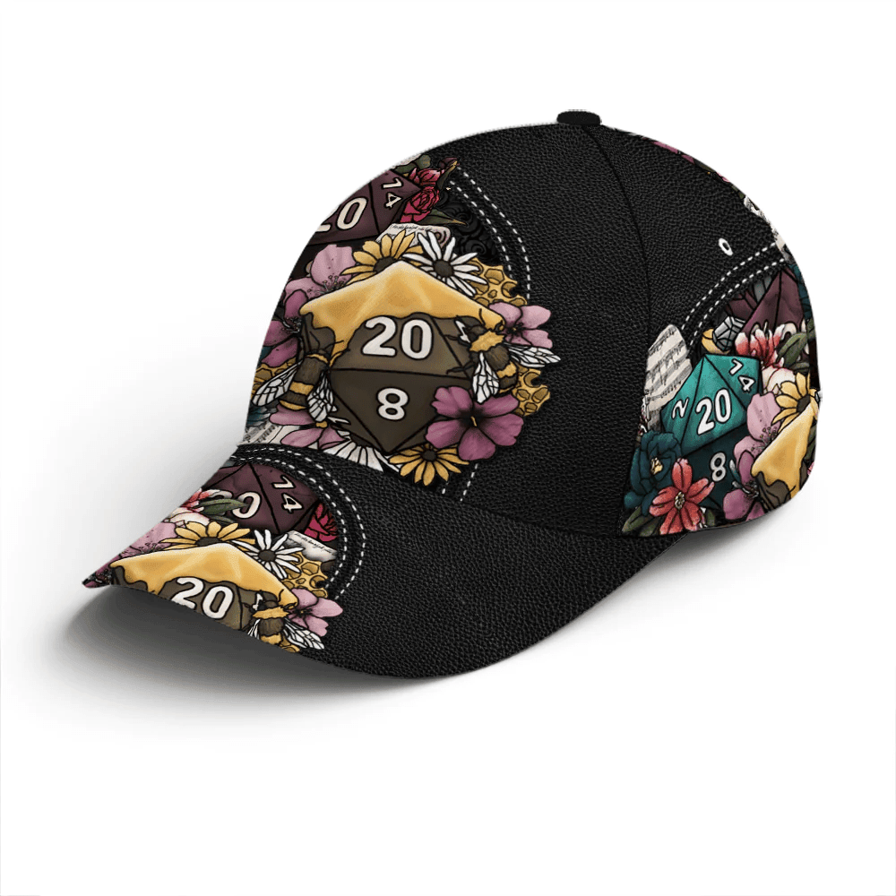 Adeenyc D And D Floral Colorful Flowers Classic Baseball Cap Trucker Hats Custom Hats Gifts For Men & Women