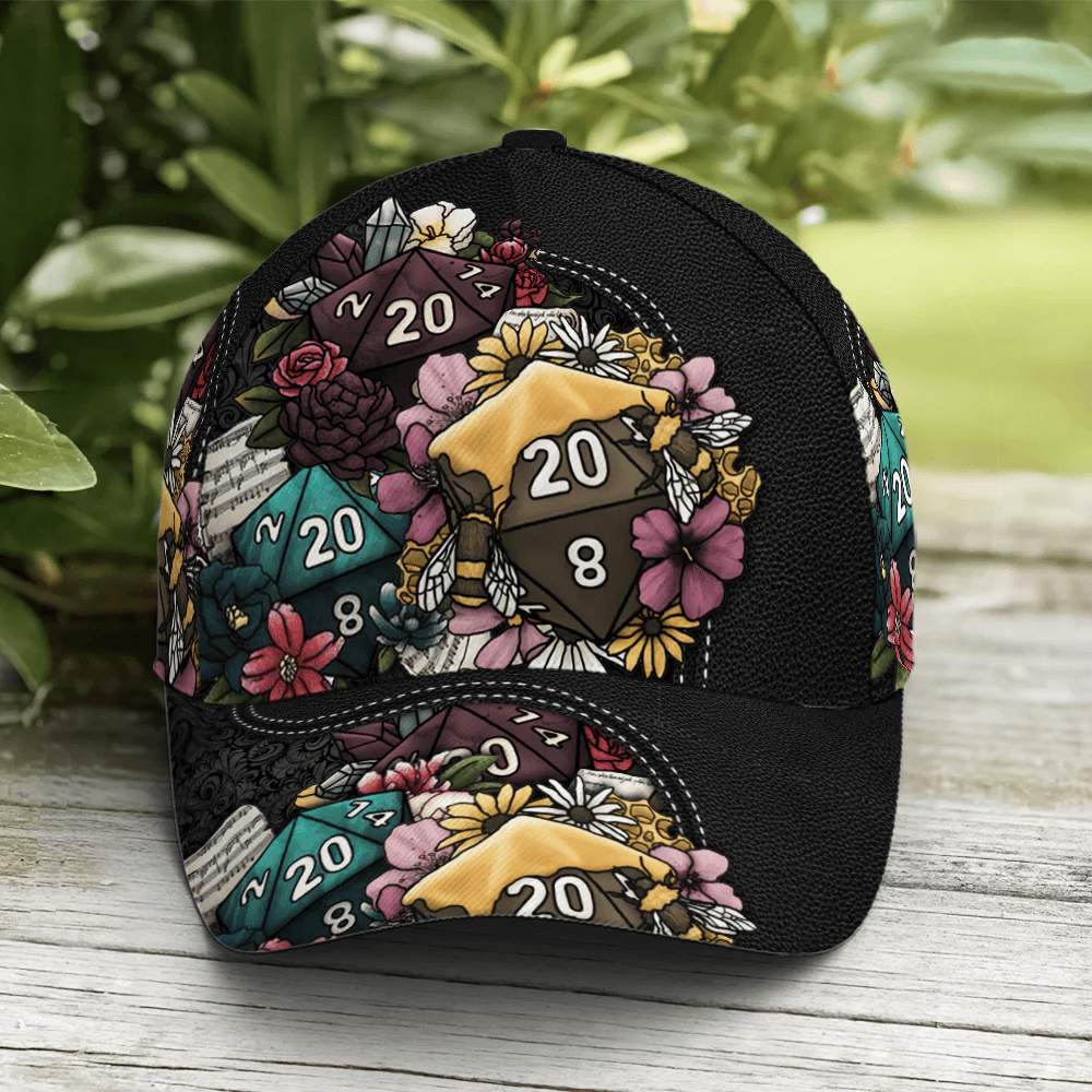 Adeenyc D And D Floral Colorful Flowers Classic Baseball Cap Trucker Hats Custom Hats Gifts For Men & Women