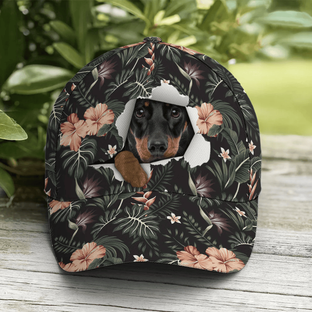 Adeenyc Dachshund Tropical Hawaiian Baseball Cap Trucker Hats Custom Hats Gifts For Men & Women