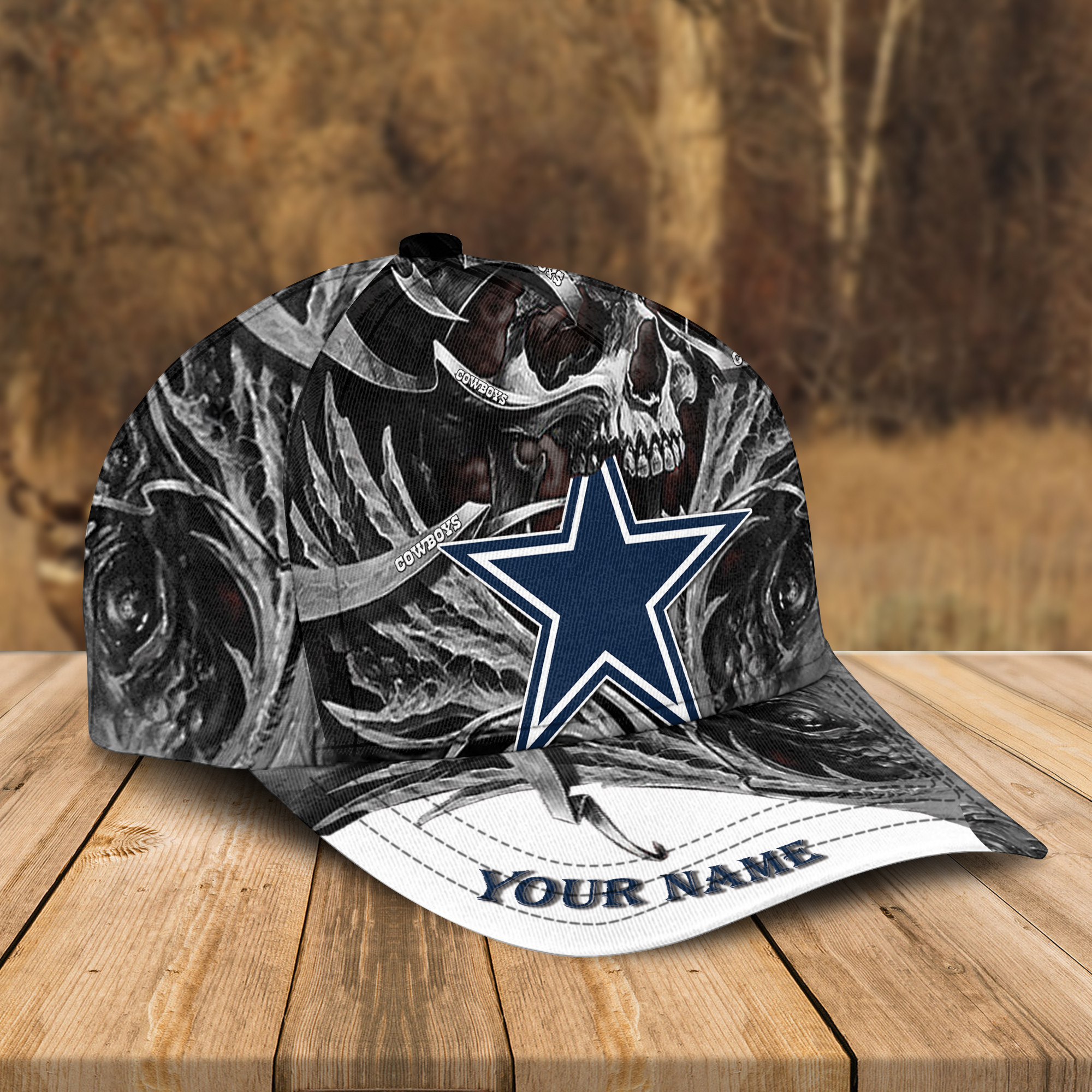 Adeenyc Dallas Cowboys NFL 3D Classic Cap Personalized Gift For Fans