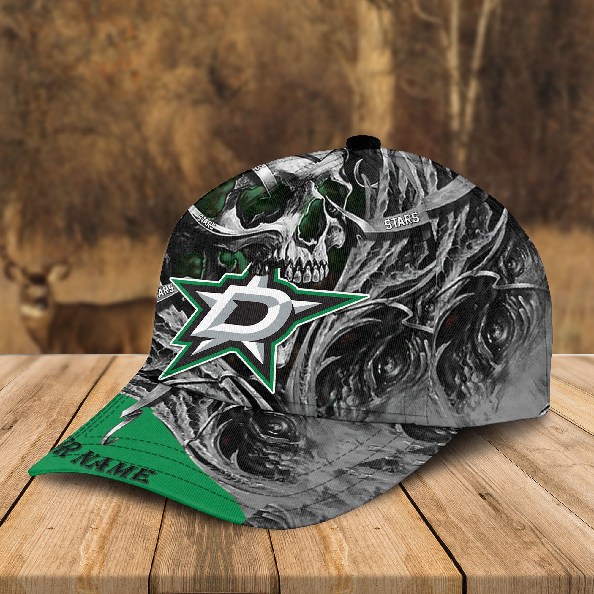 Adeenyc Dallas Stars NHL 3D Classic Cap Personalized Gift For Fans