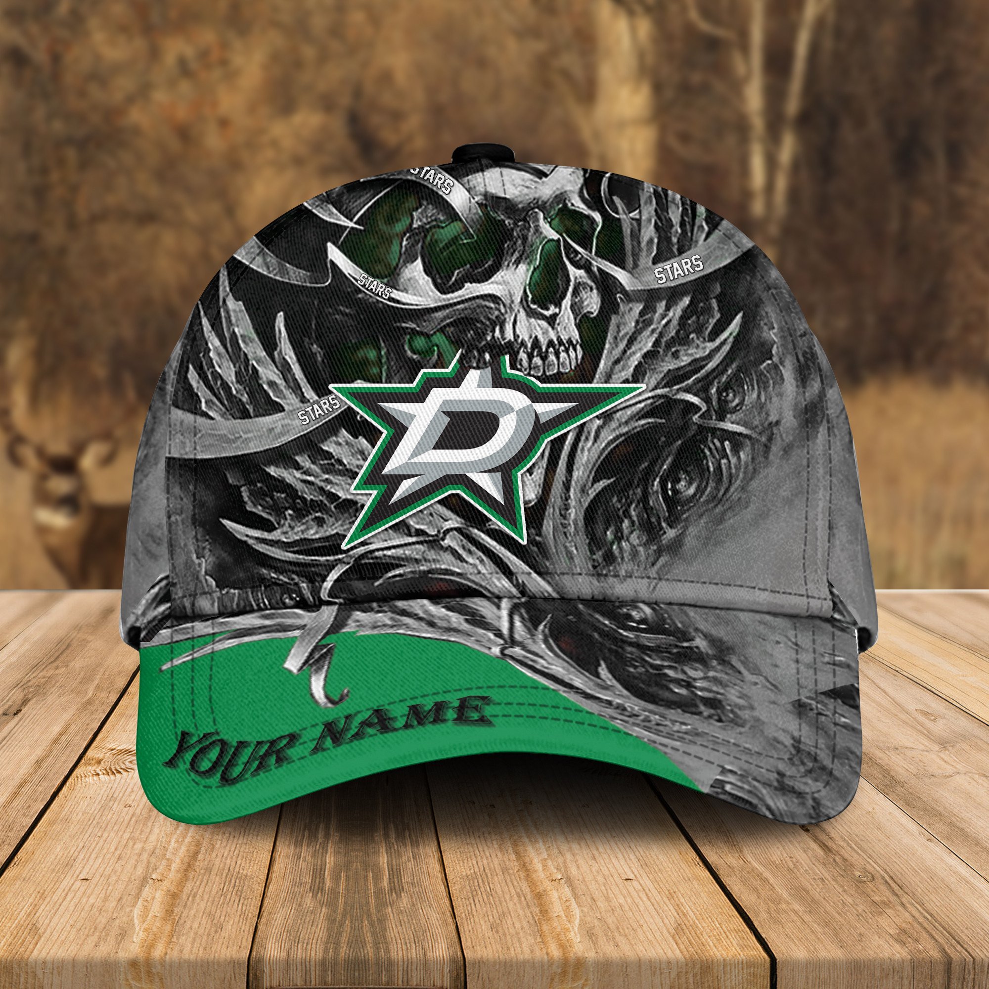 Adeenyc Dallas Stars NHL 3D Classic Cap Personalized Gift For Fans