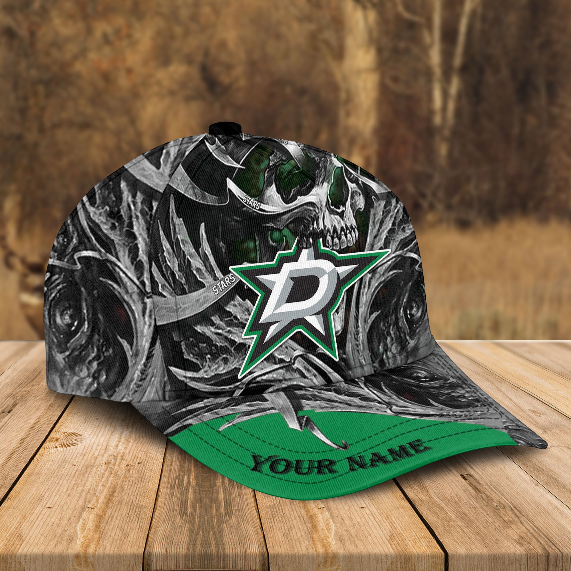 Adeenyc Dallas Stars NHL 3D Classic Cap Personalized Gift For Fans