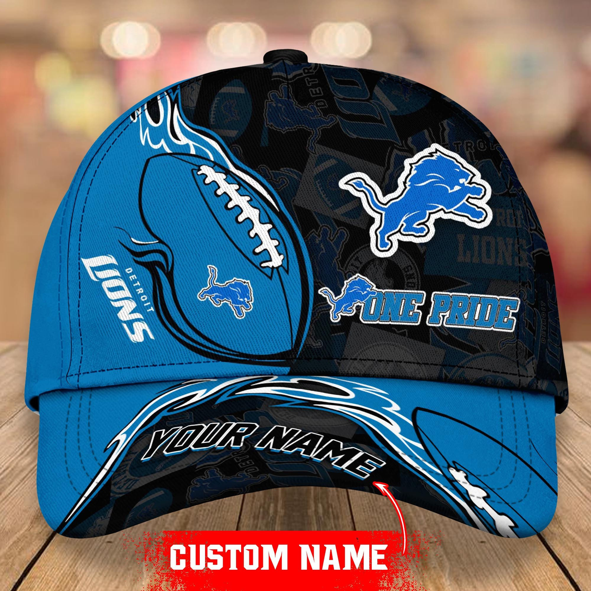 Adeenyc Detroit Lions Classic Personalized Hats Baseball Caps Classic Caps for men, women