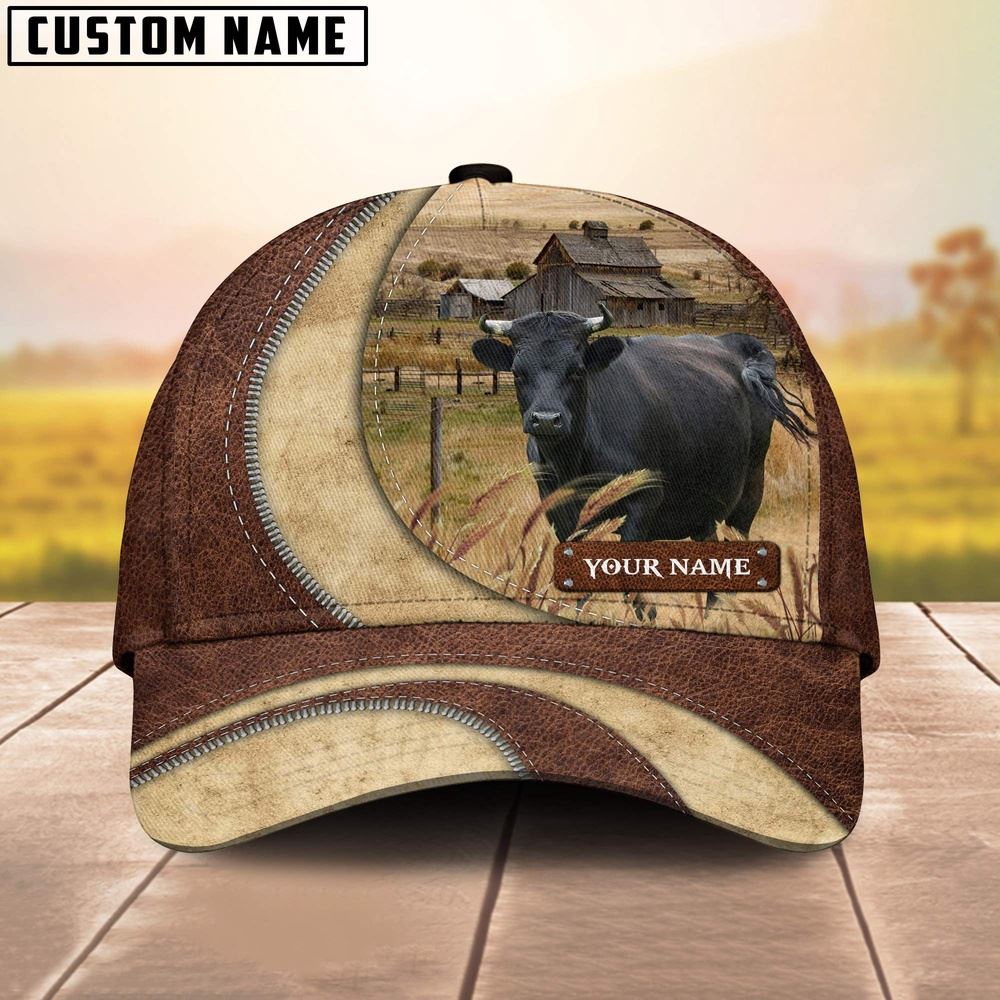 Adeenyc Dexter Customized Name Farm Barn Cap, Farm Cap, Farmer Baseball Cap, Cow Cap, Cow Gift, Farm Animal Hat Trucker Hats Custom Hats Gifts For Men & Women