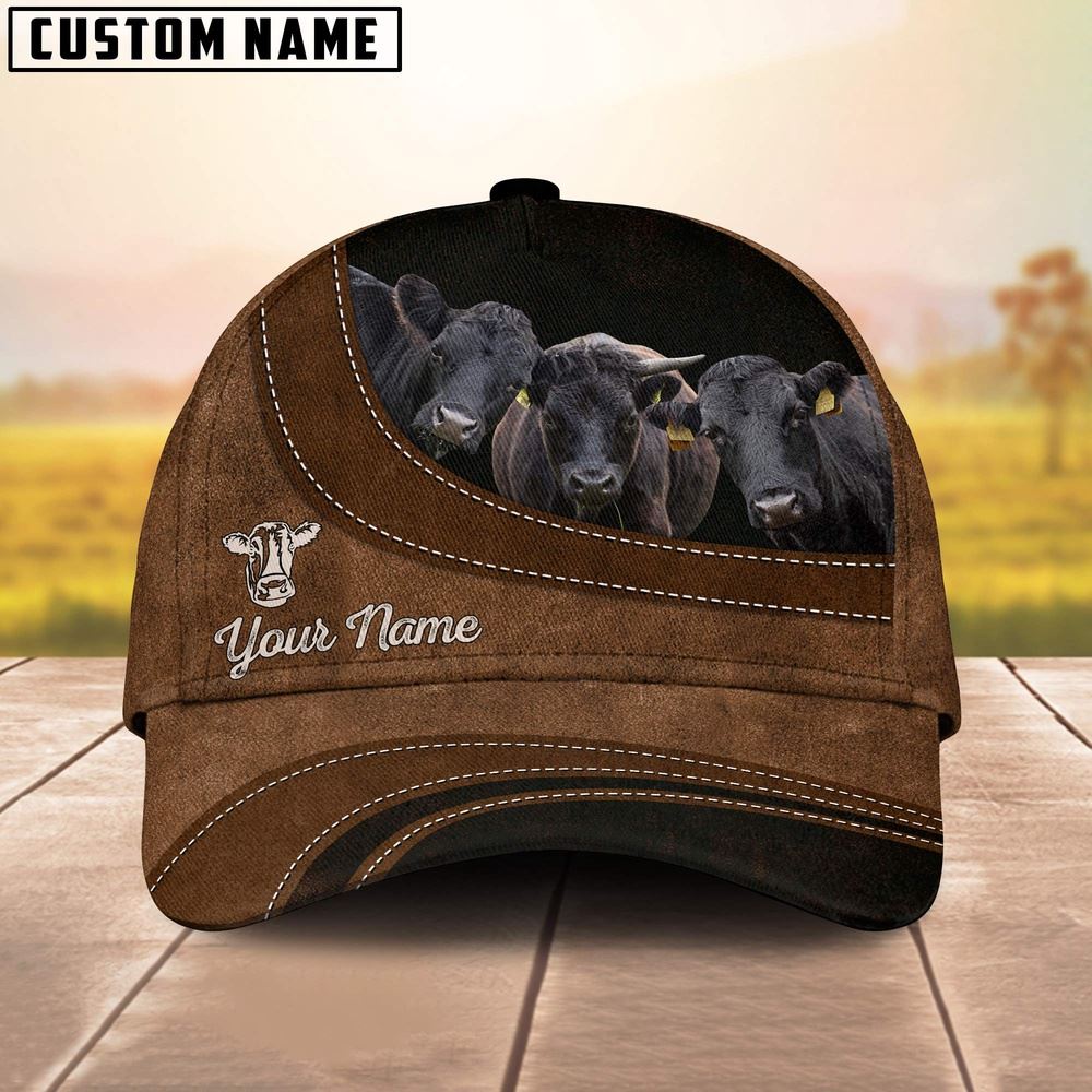 Adeenyc Dexter Happiness Customized Name Cap, Farm Cap, Farmer Baseball Cap, Cow Cap, Cow Gift, Farm Animal Hat Trucker Hats Custom Hats Gifts For Men & Women
