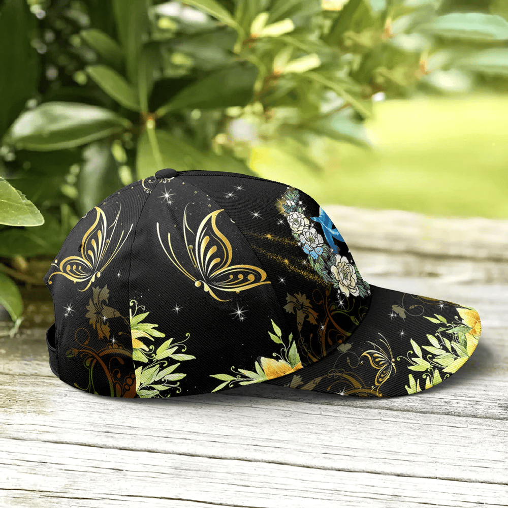 Adeenyc Dolphin And Flowers Baseball Cap All Over Print Trucker Hats Custom Hats Gifts For Men & Women