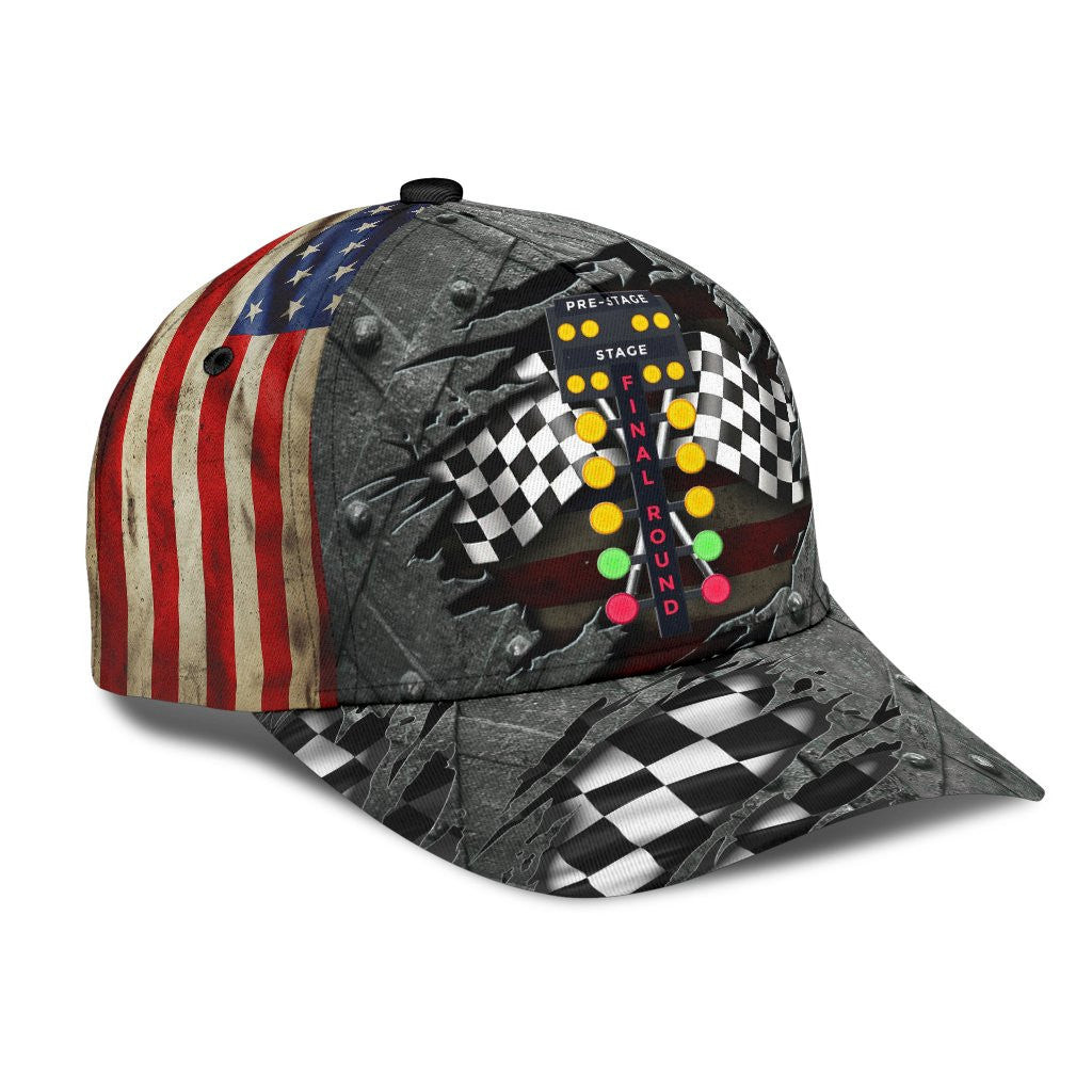 Adeenyc Drag Racing All Over Print Classic Cap Trucker Hats Custom Hats Gifts For Men & Women
