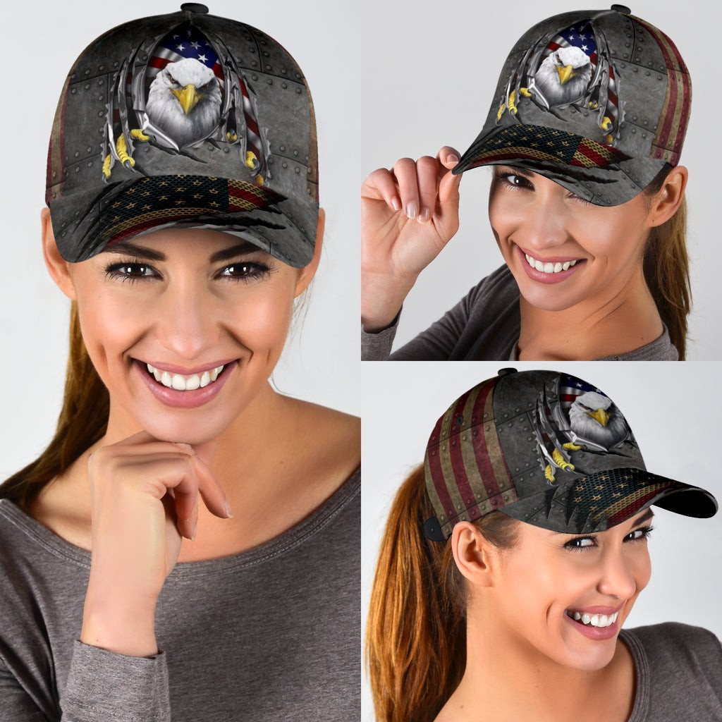 Adeenyc - Eagle Pride American Classic Cap Baseball Hat Trucker Hats Custom Hats Gifts For Men & Women