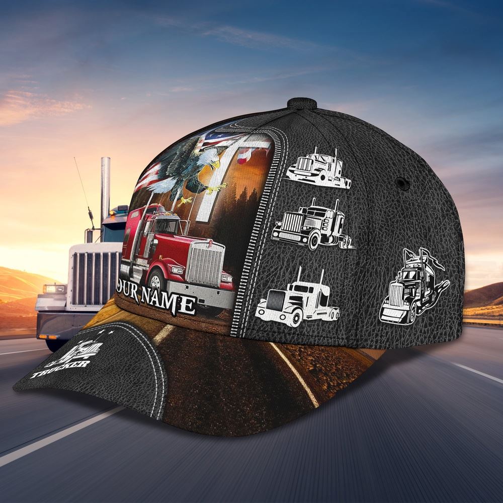 Adeenyc Eagle Pride Trucker Customized Name 3D Cap, Farm Cap, Farmer Baseball Cap, Cow Cap, Cow Gift, Farm Animal Hat Trucker Hats Custom Hats Gifts For Men & Women