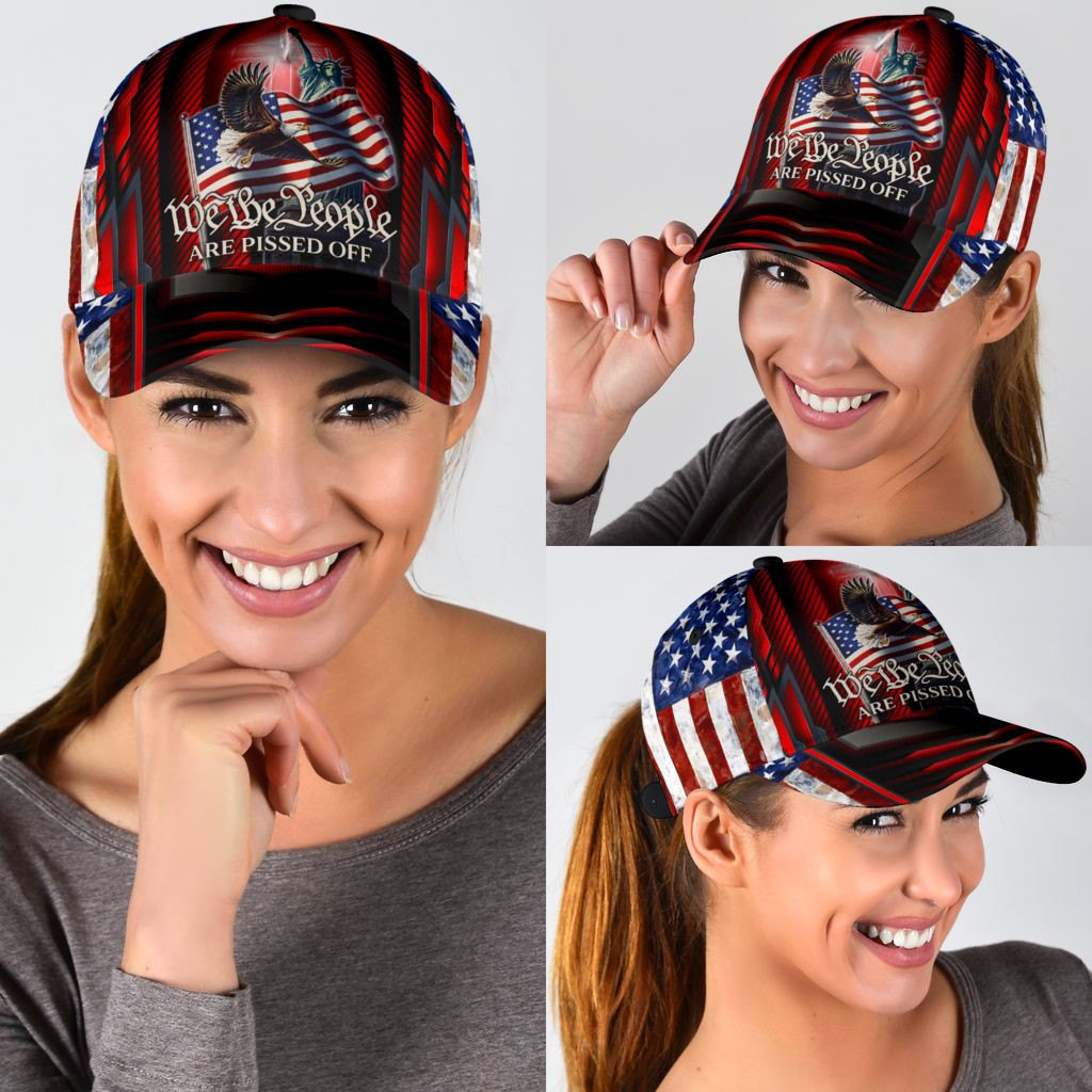 Adeenyc - Eagle US We The People Are Pissed Classic Cap Baseball Hat Trucker Hats Custom Hats Gifts For Men & Women