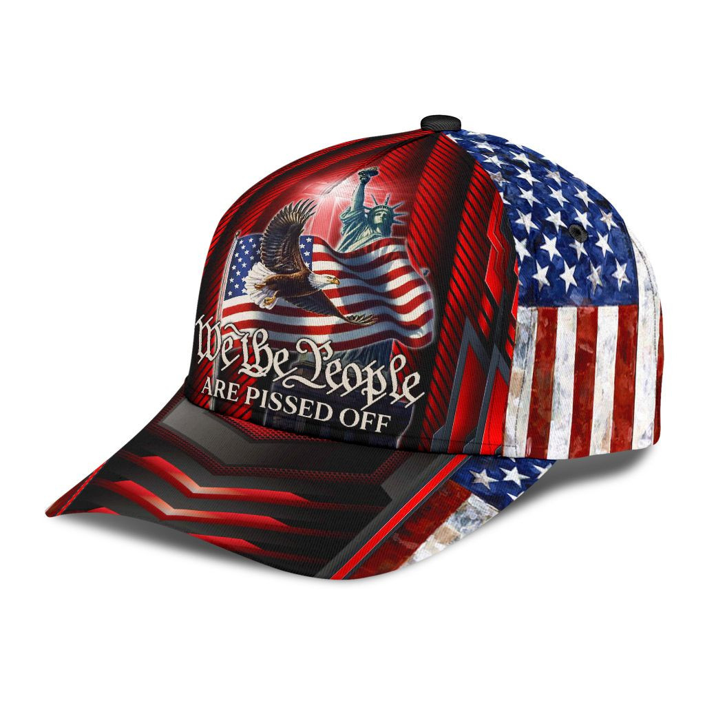 Adeenyc - Eagle US We The People Are Pissed Classic Cap Baseball Hat Trucker Hats Custom Hats Gifts For Men & Women