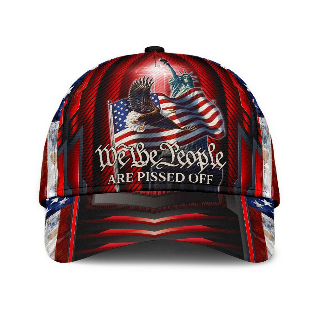 Adeenyc - Eagle US We The People Are Pissed Classic Cap Baseball Hat Trucker Hats Custom Hats Gifts For Men & Women