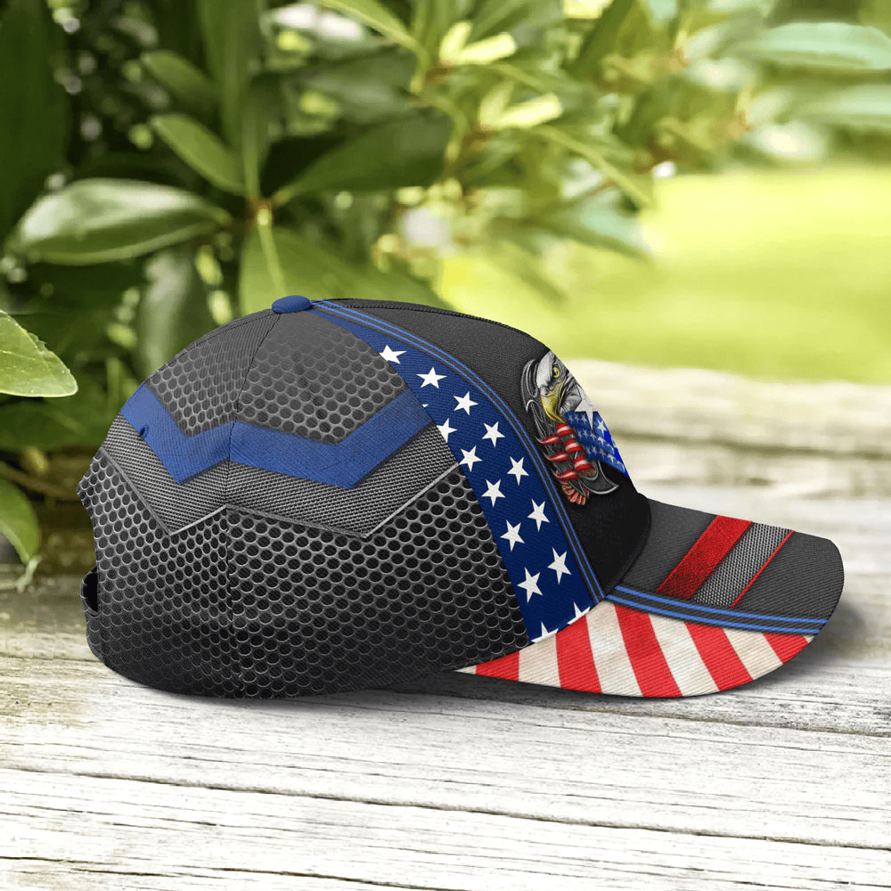 Adeenyc Eagles America Us Flag Metallic Baseball Cap Trucker Hats Custom Hats Gifts For Men & Women