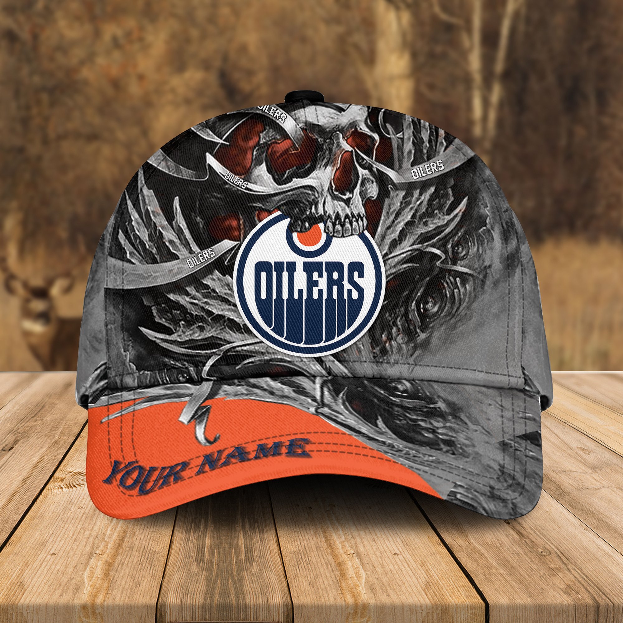 Adeenyc Edmonton Oilers NHL 3D Classic Cap Personalized Gift For Fans