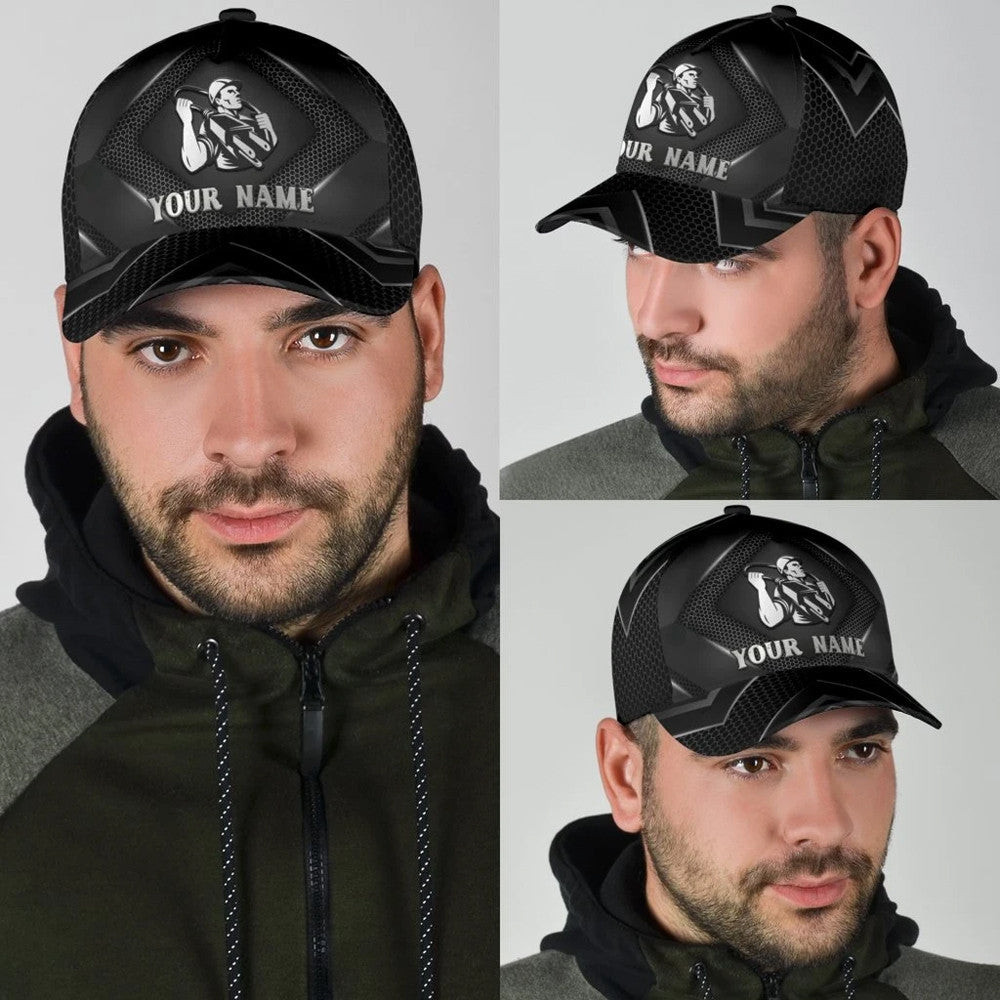 Adeenyc Electrician All Over Print Classic Cap Trucker Hats Custom Hats Gifts For Men & Women