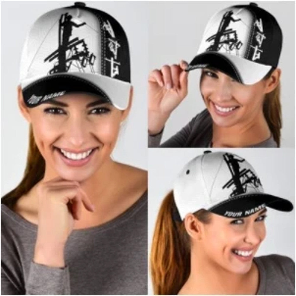 Adeenyc Electrician All Over Print Classic Cap Trucker Hats Custom Hats Gifts For Men & Women
