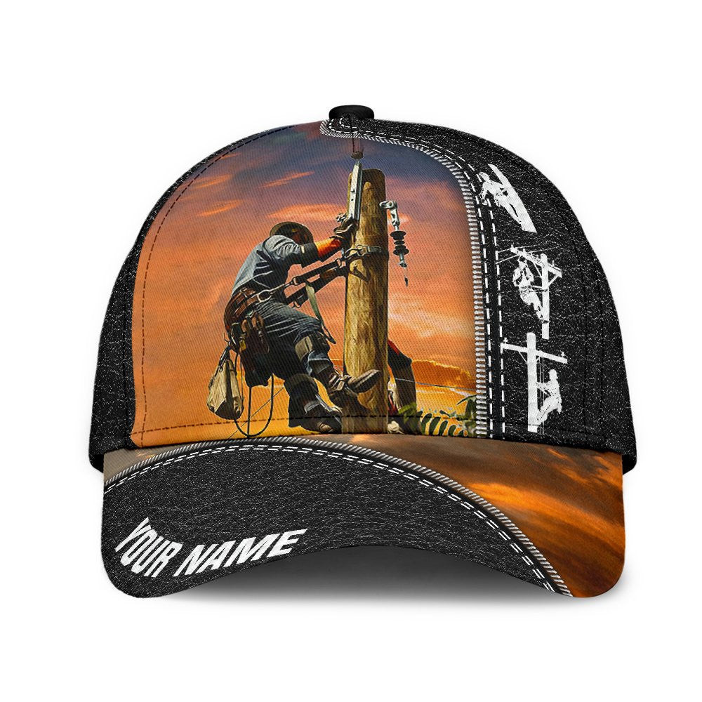 Adeenyc Electrician All Over Print Classic Cap Trucker Hats Custom Hats Gifts For Men & Women