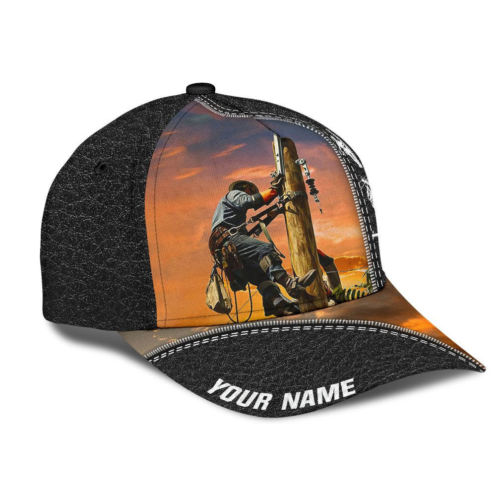 Adeenyc Electrician All Over Print Classic Cap Trucker Hats Custom Hats Gifts For Men & Women