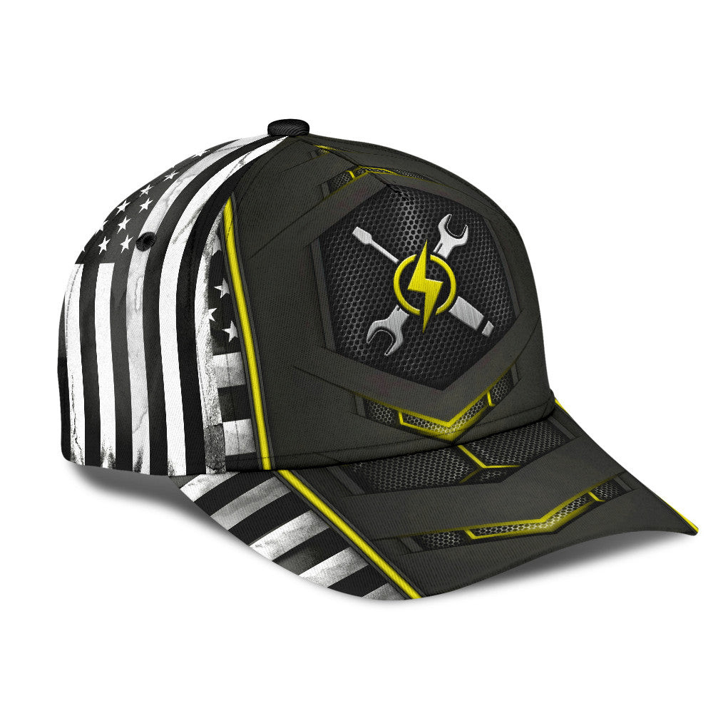 Adeenyc Electrician All Over Print Classic Cap Trucker Hats Custom Hats Gifts For Men & Women