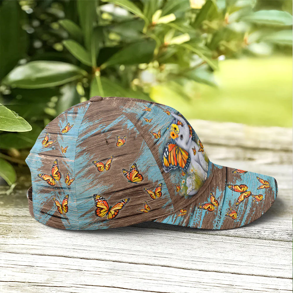 Adeenyc Elephant Butterfly In A Word Where You Can Be Jean Style Baseball Cap Trucker Hats Custom Hats Gifts For Men & Women