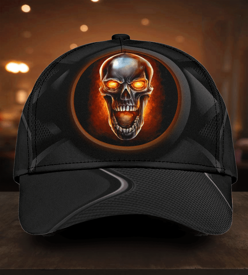 Adeenyc Evil Skull Classic Cap Trucker Hats Custom Hats Gifts For Men & Women