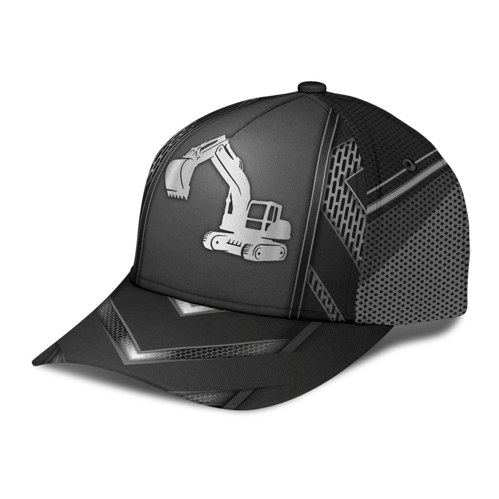 Adeenyc - Excavator Job Sliver Pattern Classic Cap Baseball Hat Trucker Hats Custom Hats Gifts For Men & Women