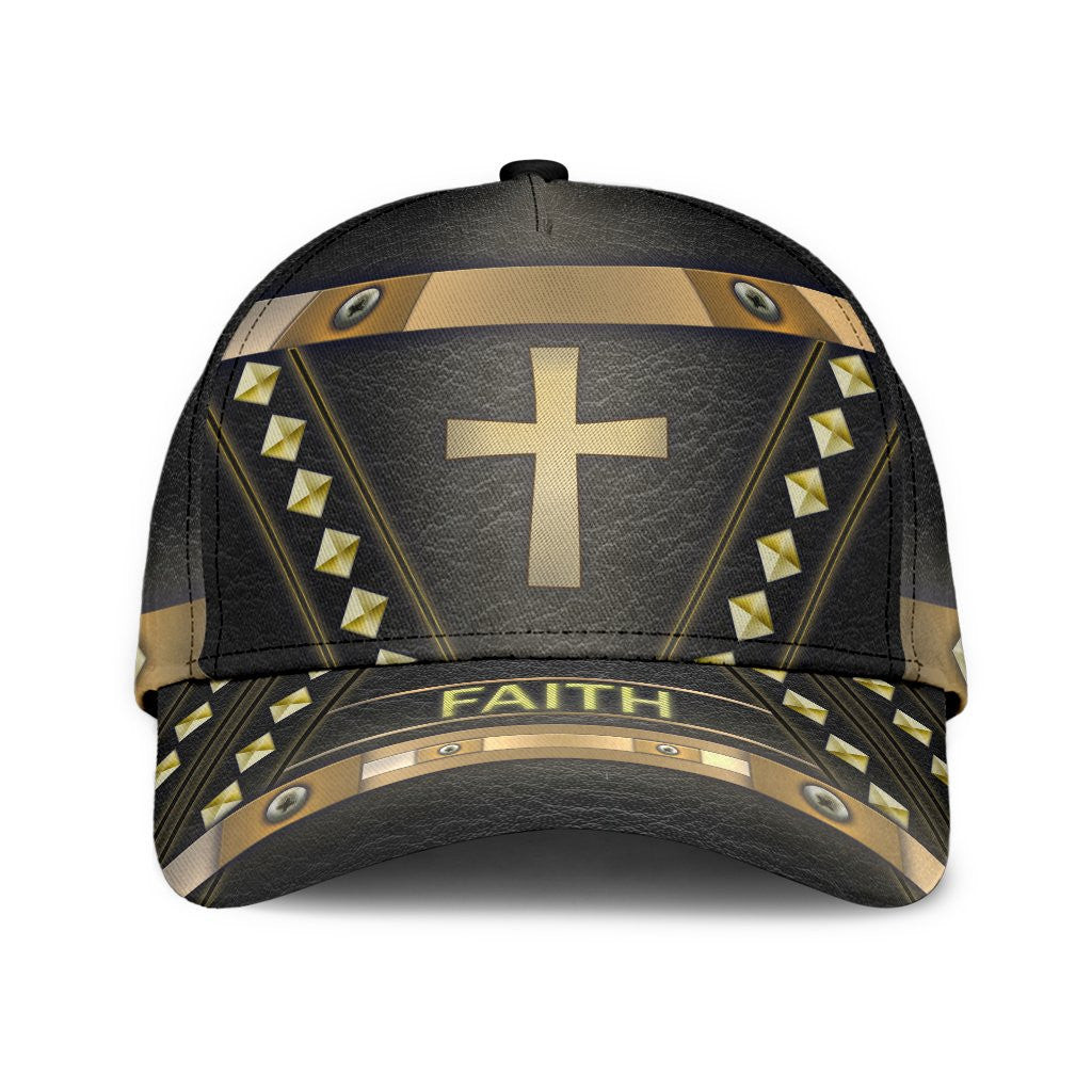 Adeenyc Faith God Classic Cap All Over Print Trucker Hats Custom Hats Gifts For Men & Women